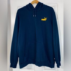 Mens , like new xxl dark cobalt blue ,puma hoodie